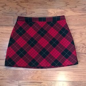 Express plaid skirt